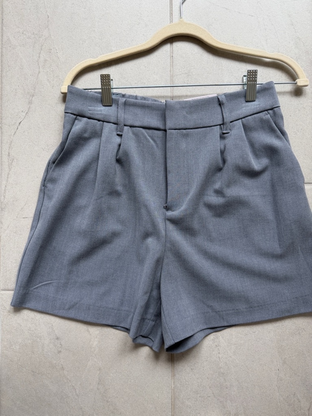 SO Gray High-Waist Tailored Women's Shorts